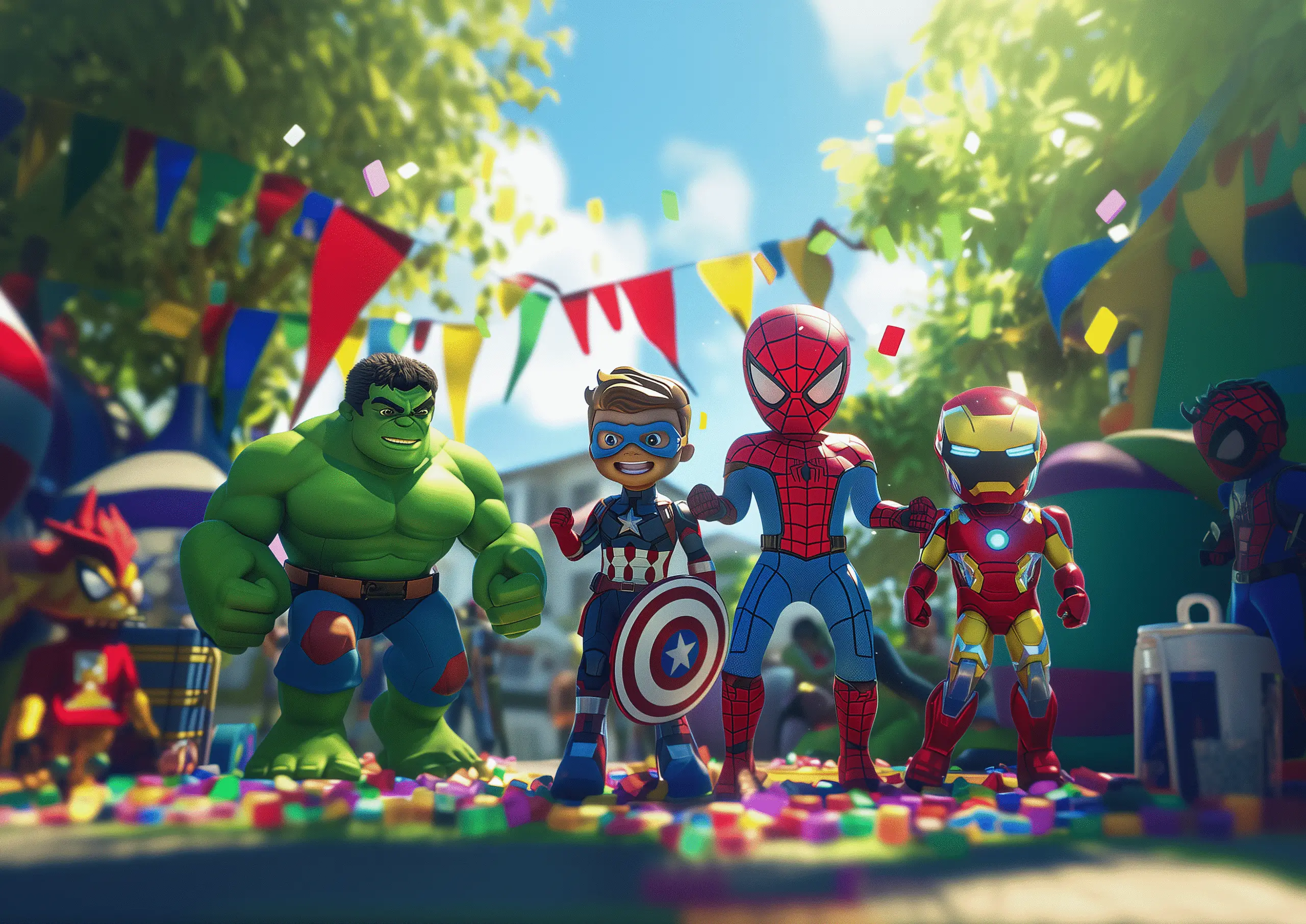 coloriage marvel super heros spiderman hulk enfants