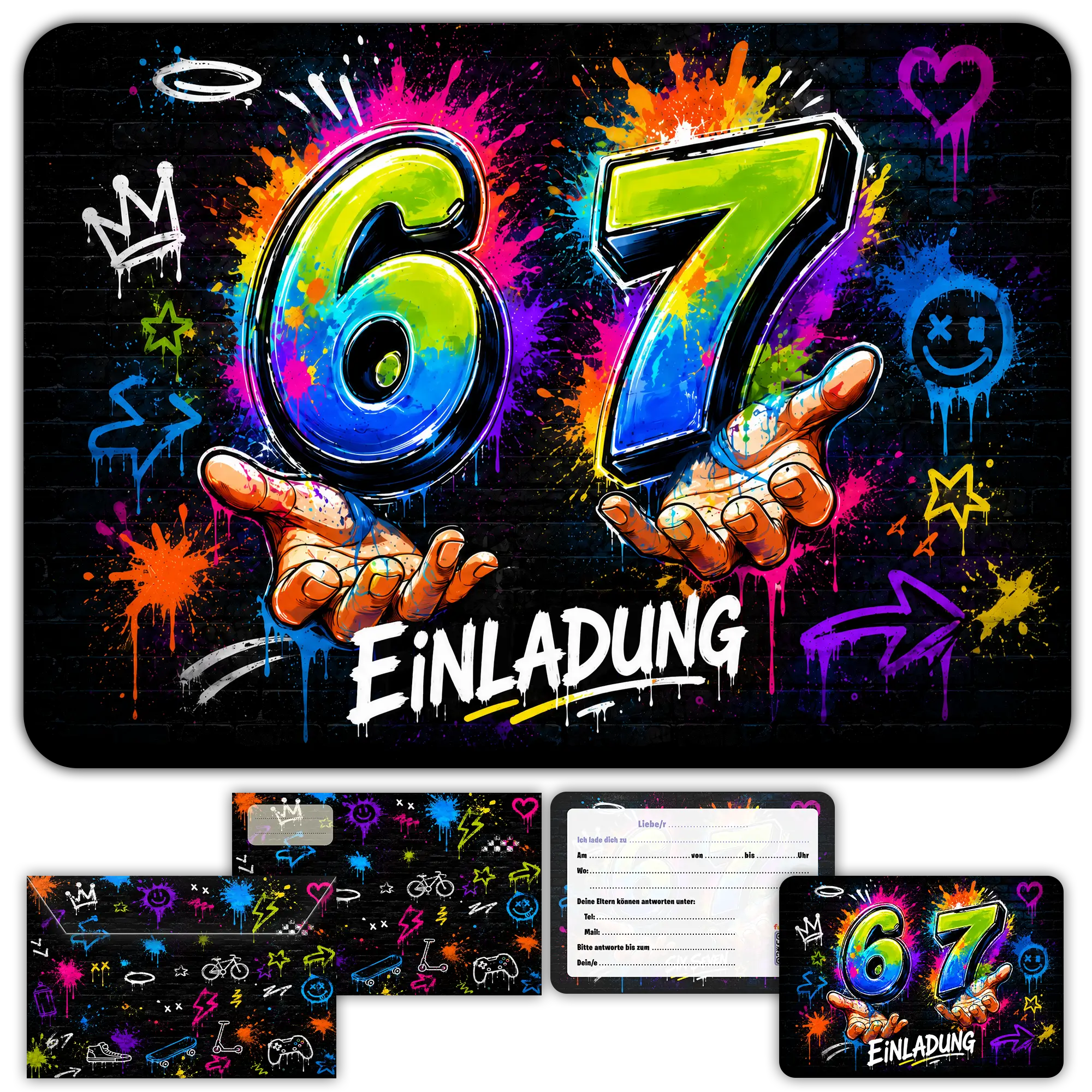 Geburtstagseinladung Sonic Kinder
