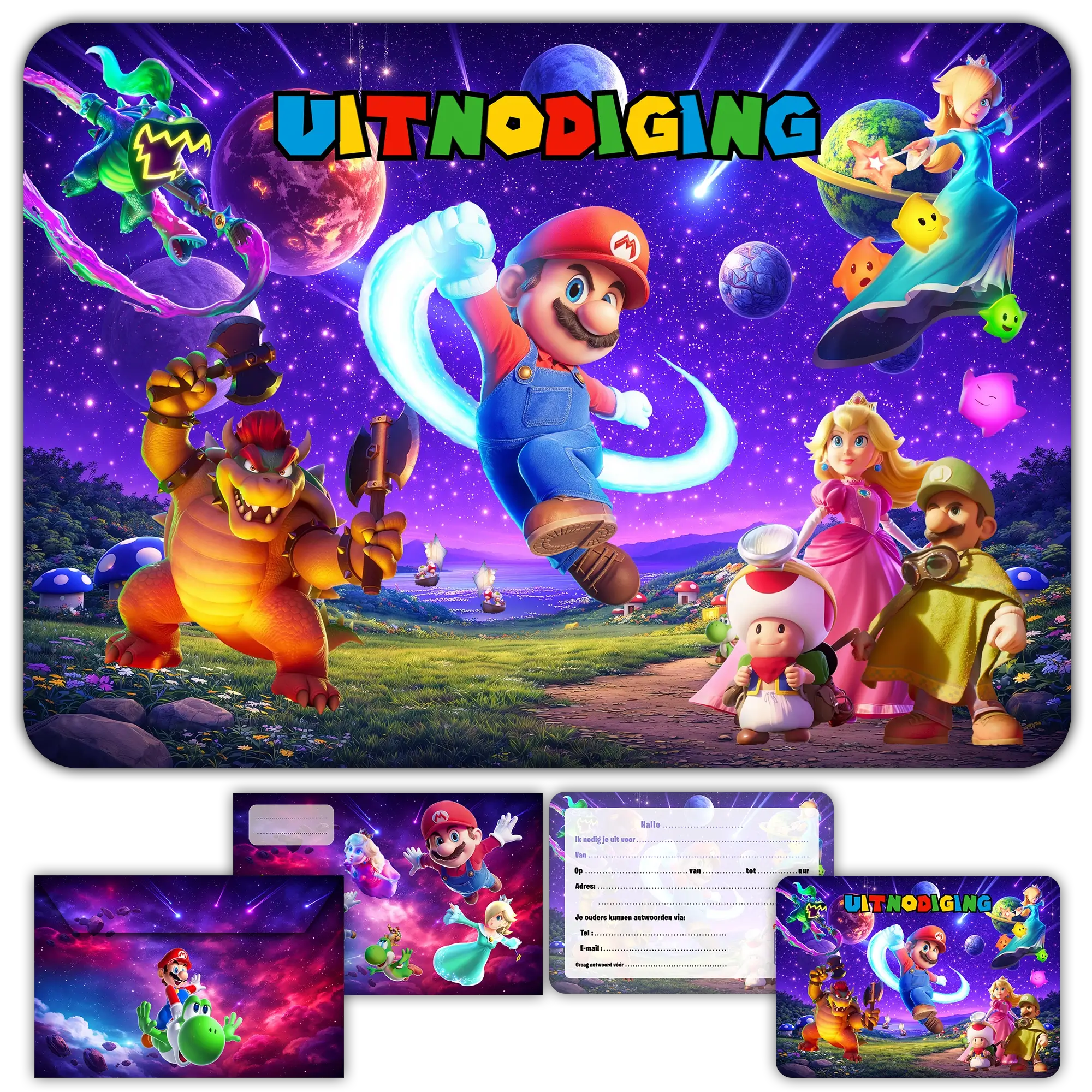 carte invitation anniversaire fille demon hunters kpop danse